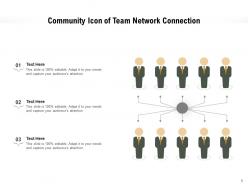 Community Icon Teamwork Business Network Connection Dollar Symbol