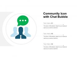 Community icon with chat bubble