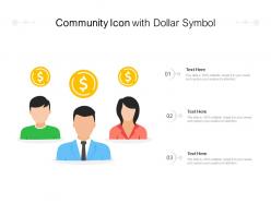 Community icon with dollar symbol