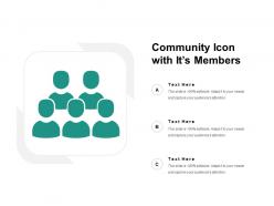 Community icon with its members