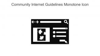 Community Internet Guidelines Monotone Icon In Powerpoint Pptx Png And Editable Eps Format
