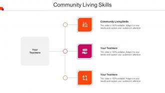 Community Living Skills Ppt Powerpoint Presentation Slides Layout Cpb
