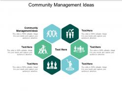 Community management ideas ppt powerpoint presentation slide cpb