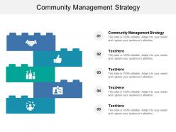 Community management strategy ppt powerpoint presentation show example cpb