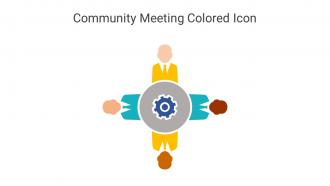 Community Meeting Colored Icon In Powerpoint Pptx Png And Editable Eps Format