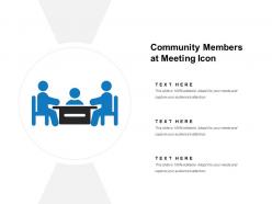 Community members at meeting icon