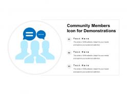 Community members icon for demonstrations