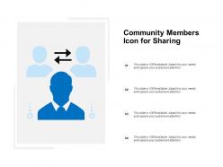 Community members icon for sharing