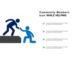 Community members icon while helping