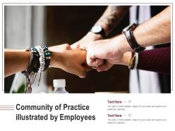 Community of practice illustrated by employees