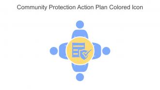 Community Protection Action Plan Colored Icon In Powerpoint Pptx Png And Editable Eps Format