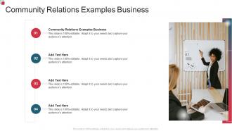 Community Relations Examples Business In Powerpoint And Google Slides Cpb