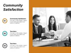 Community satisfaction ppt powerpoint presentation file professional cpb