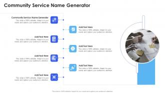 Community Service Name Generator In Powerpoint And Google Slides Cpb