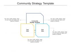 Community strategy template ppt powerpoint presentation icon clipart cpb