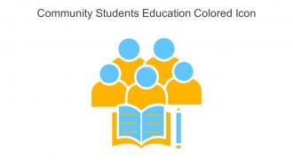 Community Students Education Colored Icon In Powerpoint Pptx Png And Editable Eps Format