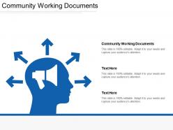 Community working documents ppt powerpoint presentation gallery professional cpb