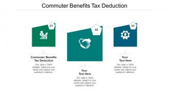 Commuter benefits tax deduction ppt powerpoint presentation pictures graphic tips cpb