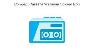 Compact Cassette Walkman Colored Icon In Powerpoint Pptx Png And Editable Eps Format