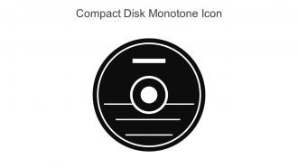 Compact Disk Monotone Icon In Powerpoint Pptx Png And Editable Eps Format