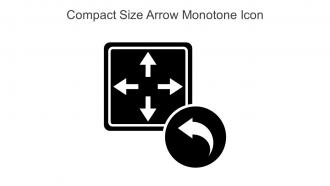 Compact Size Arrow Monotone Icon In Powerpoint Pptx Png And Editable Eps Format
