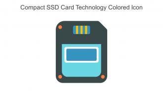 Compact SSD Card Technology Colored Icon In Powerpoint Pptx Png And Editable Eps Format