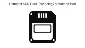Compact SSD Card Technology Monotone Icon In Powerpoint Pptx Png And Editable Eps Format