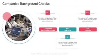 Companies Background Checks In Powerpoint And Google Slides Cpb