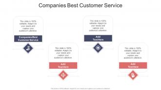 Companies Best Customer Service In Powerpoint And Google Slides Cpb