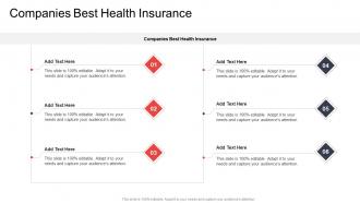 Companies Best Health Insurance In Powerpoint And Google Slides Cpb