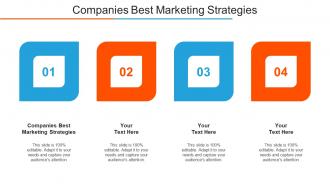 Companies Best Marketing Strategies Ppt Powerpoint Presentation Brochure Cpb