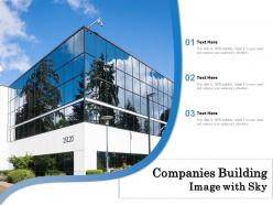 Companies building image with sky