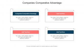Companies Comparative Advantage In Powerpoint And Google Slides Cpb