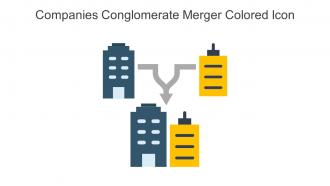 Companies Conglomerate Merger Colored Icon In Powerpoint Pptx Png And Editable Eps Format
