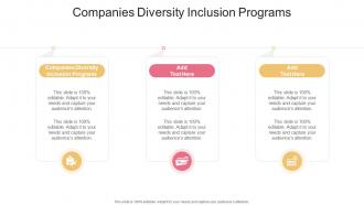 Companies Diversity Inclusion Programs In Powerpoint And Google Slides Cpb