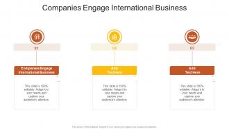 Companies Engage International Business In Powerpoint And Google Slides Cpb
