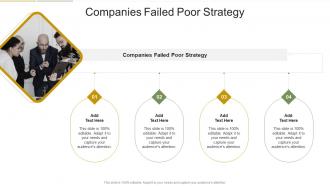 Companies Failed Poor Strategy In Powerpoint And Google Slides Cpb