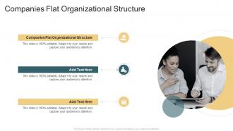 Companies Flat Organizational Structure In Powerpoint And Google Slides Cpb