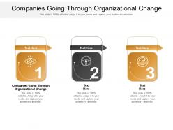 Companies going through organizational change ppt diagram lists cpb