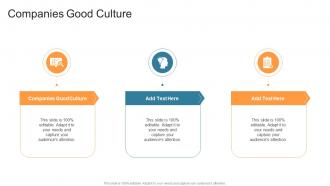 Companies Good Culture In Powerpoint And Google Slides Cpb