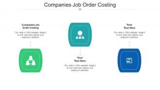 Companies job order costing ppt powerpoint presentation images cpb