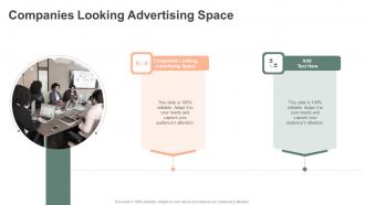 Companies Looking Advertising Space In Powerpoint And Google Slides Cpb