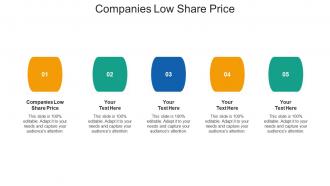 Companies low share price ppt powerpoint presentation pictures graphics design cpb