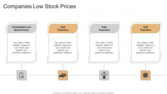 Companies Low Stock Prices In Powerpoint And Google Slides Cpb
