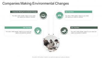 Companies Making Environmental Changes In Powerpoint And Google Slides Cpb