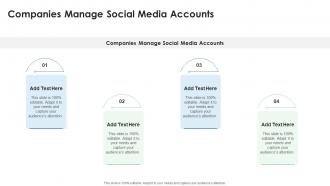 Companies Manage Social Media Accounts In Powerpoint And Google Slides Cpb