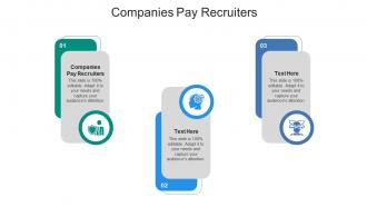 Companies pay recruiters ppt powerpoint presentation deck cpb
