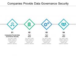 Companies provide data governance security ppt powerpoint presentation styles aids cpb
