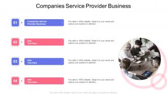 Companies Service Provider Business In Powerpoint And Google Slides Cpb