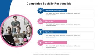 Companies Socially Responsible In Powerpoint And Google Slides Cpb